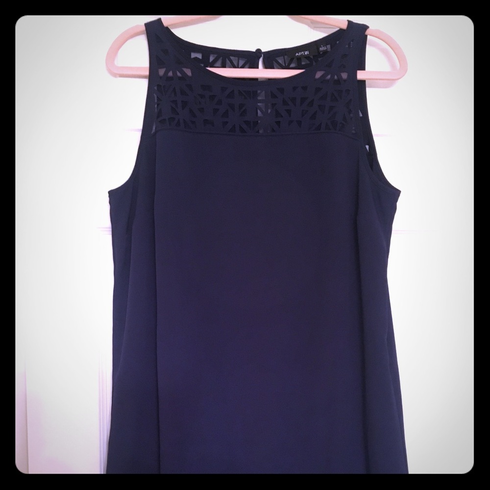 Apt 9 navy dress size L
